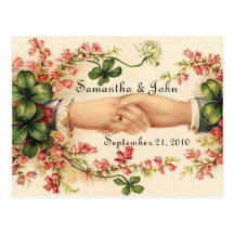 Irish Wedding Save the Date Post Card