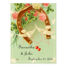 Irish Wedding Save the Date Post Card
