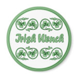 Irish Wench and Shamrocks magnets