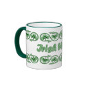 Irish Wench and Shamrocks mugs