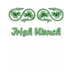 Irish Wench and Shamrocks t-shirts