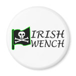 Irish Wench Pirate Flag magnets