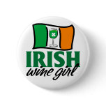 Irish WIne Girl buttons
