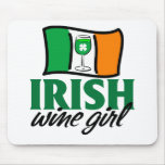 Irish WIne Girl mousepads
