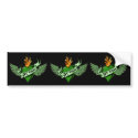Irish Winged Heart Sticker bumper stickers