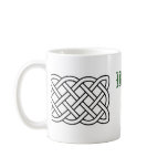 Irish with Clover and Celtic Knot circle design mugs