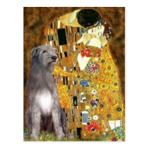 Irish Woldhound 1 - The Kiss Postcards