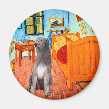 Irish Wolfhound 1 - Room at Arles Refrigerator Magnet