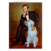Irish Wolfhound 4 - Lincoln Greeting Card