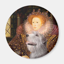 Irish Wolfhound 6 - Queen Fridge Magnets