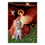 Irish Wolfhound 6 - Seated Angel Cards
