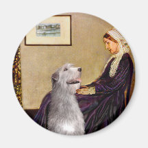 Irish Wolfhound 6 - Whistlers Mother Fridge Magnet