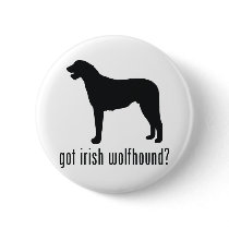 Irish Wolfhound Pinback Button