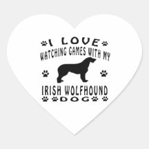 Irish Wolfhound designs Stickers