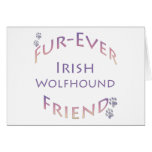 Irish Wolfhound Furever Greeting Card