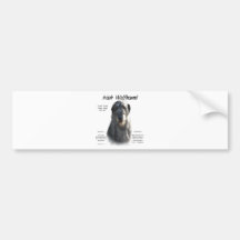 Irish Wolfhound (grey) History Design Bumper Stickers