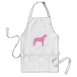 Irish Wolfhound (in pink) Aprons