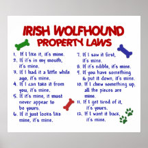 IRISH WOLFHOUND PL2 POSTER