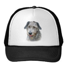 Irish Wolfhound Portrait Trucker Hat