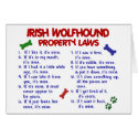 IRISH WOLFHOUND Property Laws 2 cards