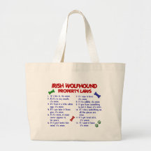 IRISH WOLFHOUND Property Laws 2 Tote Bags