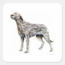 Irish Wolfhound Square Sticker