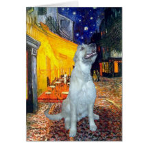 Irish Wolfhound - Terrace Cafe Card