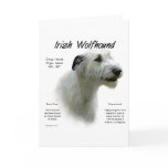 Irish Wolfhound (wht) History Design cards