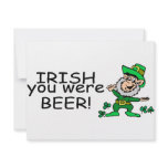 Irish You Were Beer Leprechaun invitations