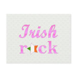 Irishs Rock - Cute Pink postcards