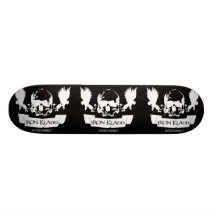 Iron Kladd Skull Logo Custom Skateboard (blk)