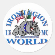 IRON LEGION MAD DOG BROTHERHOOD STICKERS