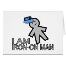 Iron-On Man Greeting Card