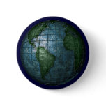Iron Plated Earth Button