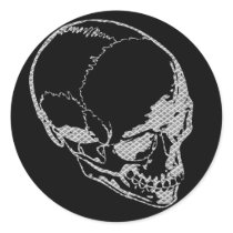 Iron Skull Round Sticker