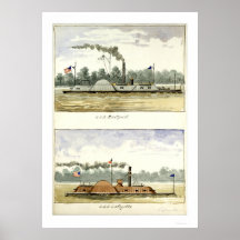 Ironclad Eastport by D.M.N. Stouffer 1864 Print