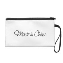 Ironic Made in China Wristlet Purse