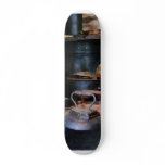 Irons Heating on Stove skateboards