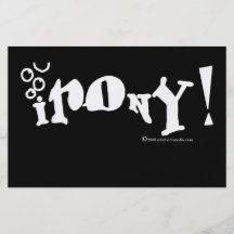 Irony! flyer