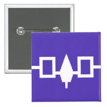 Iroquois Confederacy flag Button