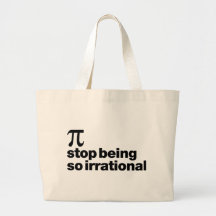 Irrational Pi Canvas Bags