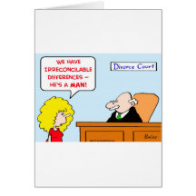 irreconcilable differences divorce card