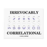 Irrevocably Correlational (Correlation Statistics) Postcards