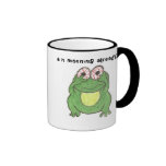 is it morning already? frog mug
