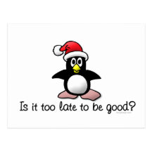 Is It Too Late To Be Good? Postcard