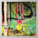 is it too much grafitti? posters