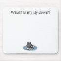 Is my fly down? mousepads