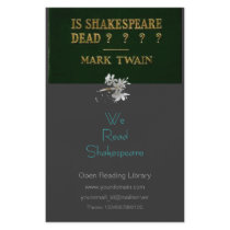 Is Shakespeare Dead?