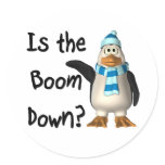 Is the boom down? With penguin Sticker