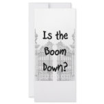 Is the boom down? Words with grey gates rack cards